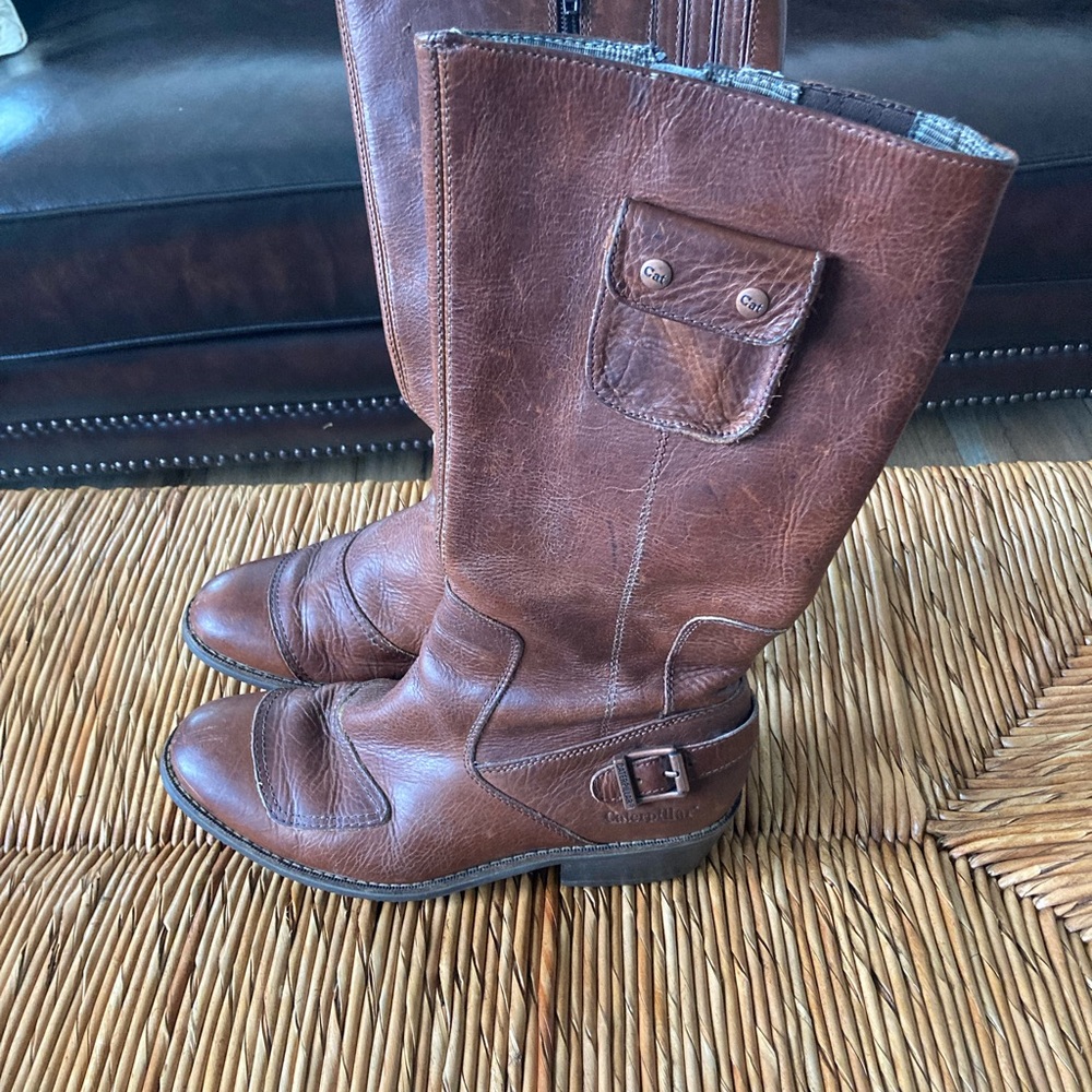 Cat Caterpillar Women's Tan Leather Misa Boot